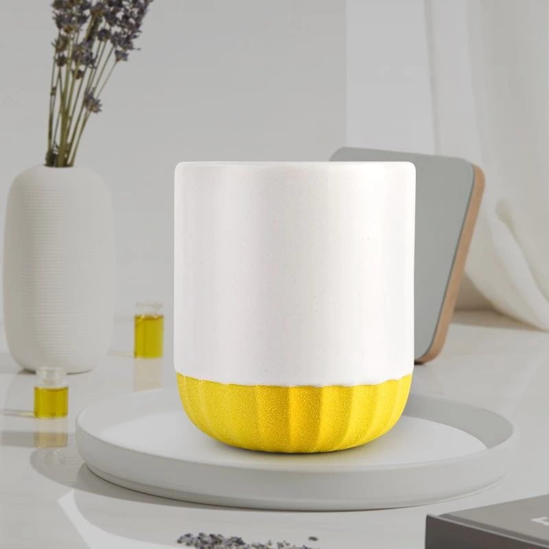 Fashion home decoration craft modern ceramic candle jars