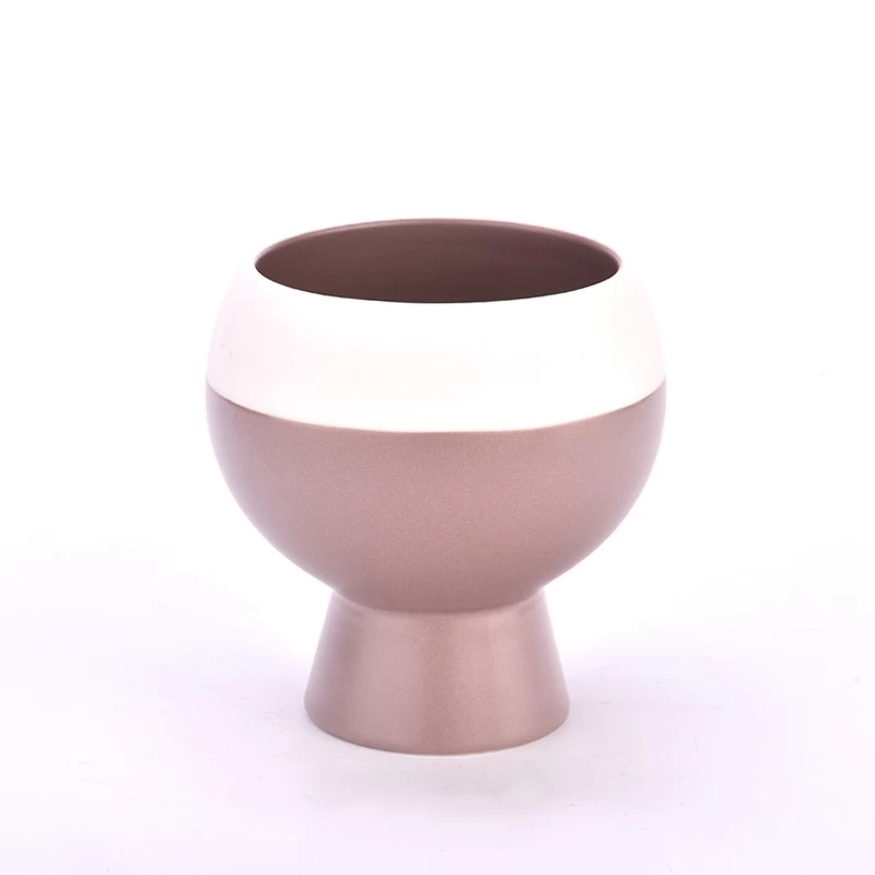 10oz Trophy shape special ceramic candle jars wholesaler