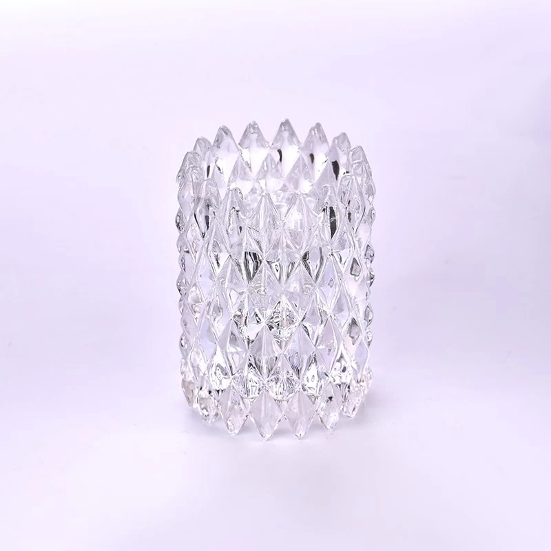 Transparent crystal candle holder glass candle holders wholesale