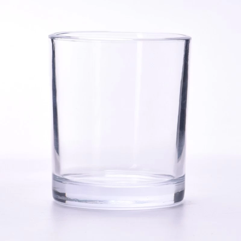 hot sale cylinder glass candle jars for 8oz candle filling