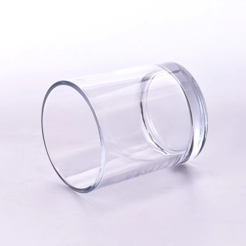 hot sale cylinder glass candle jars for 8oz candle filling