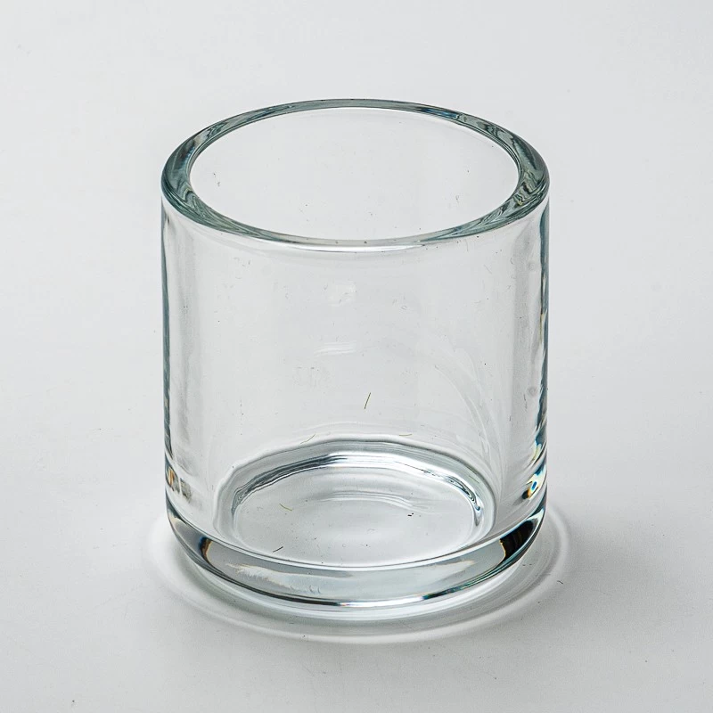 clear glass candle jars with thick wall for 8oz candle filling