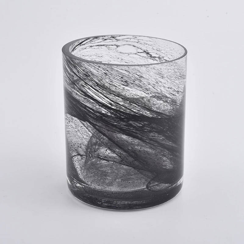 straight sided luxury decorative glass candle holders