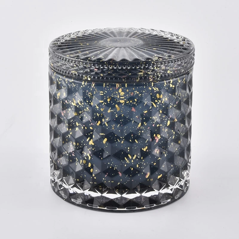11oz Luxury glass candle making jar with lid