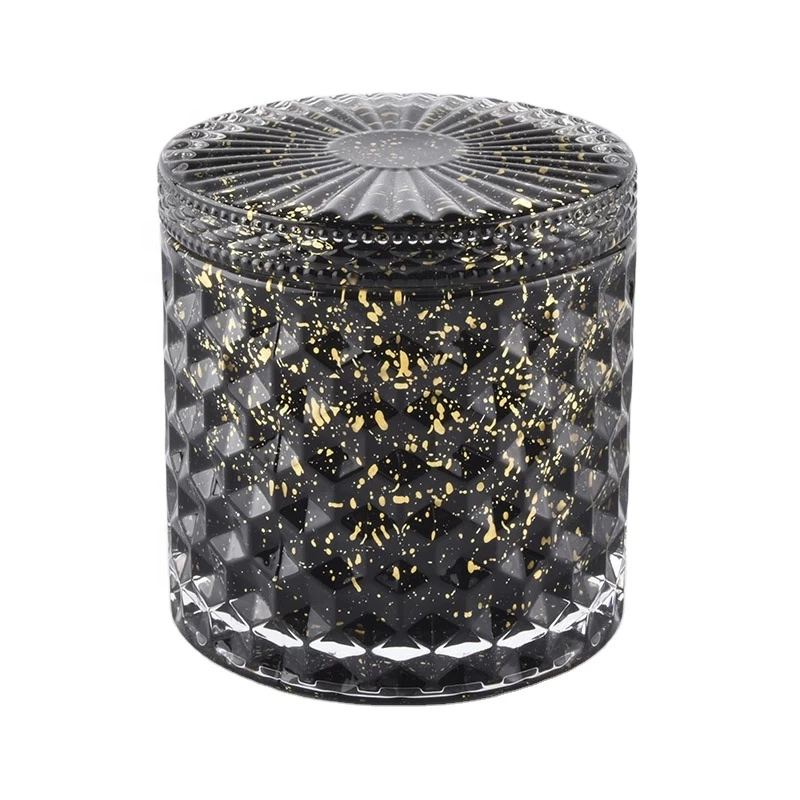 luxury glass candle jars with lids wholesale glass candle vessels