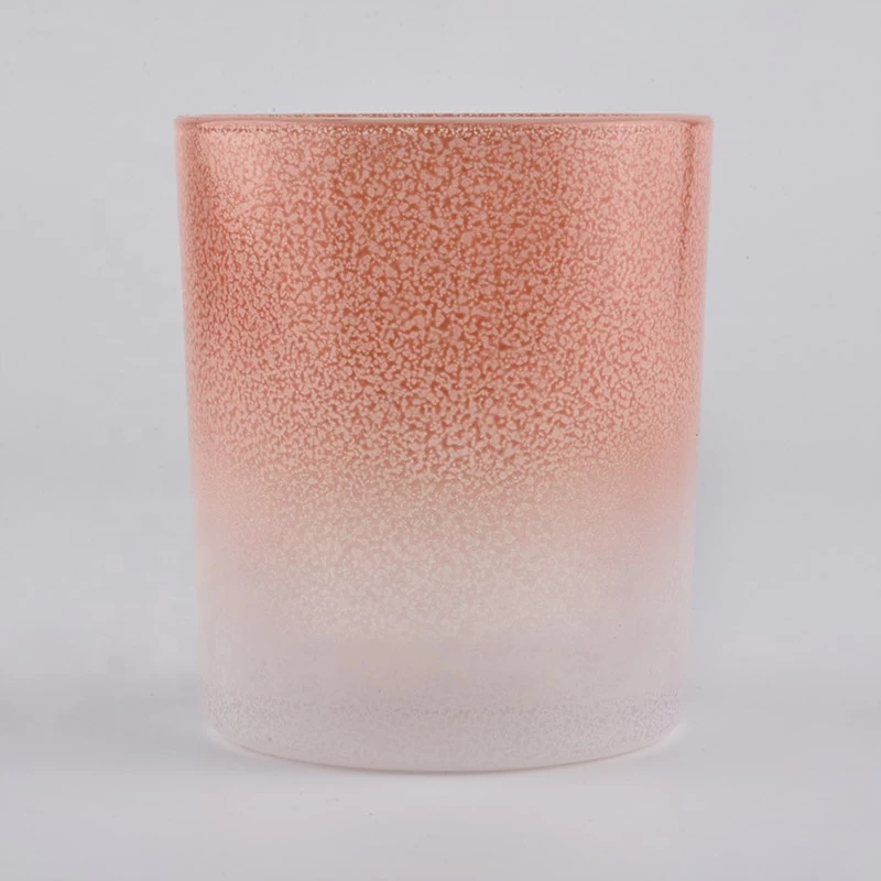 Home decor Gradient votive glass jar candle in bulk 6oz 8oz 10oz