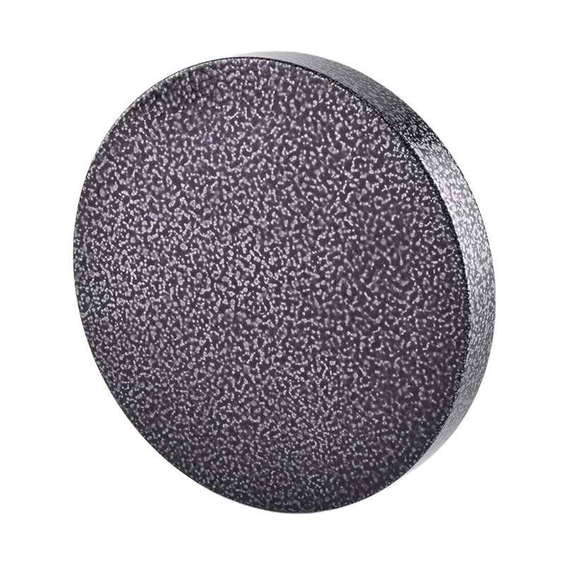 Wholesales Custom round grey metal lid cover for candle holder jars