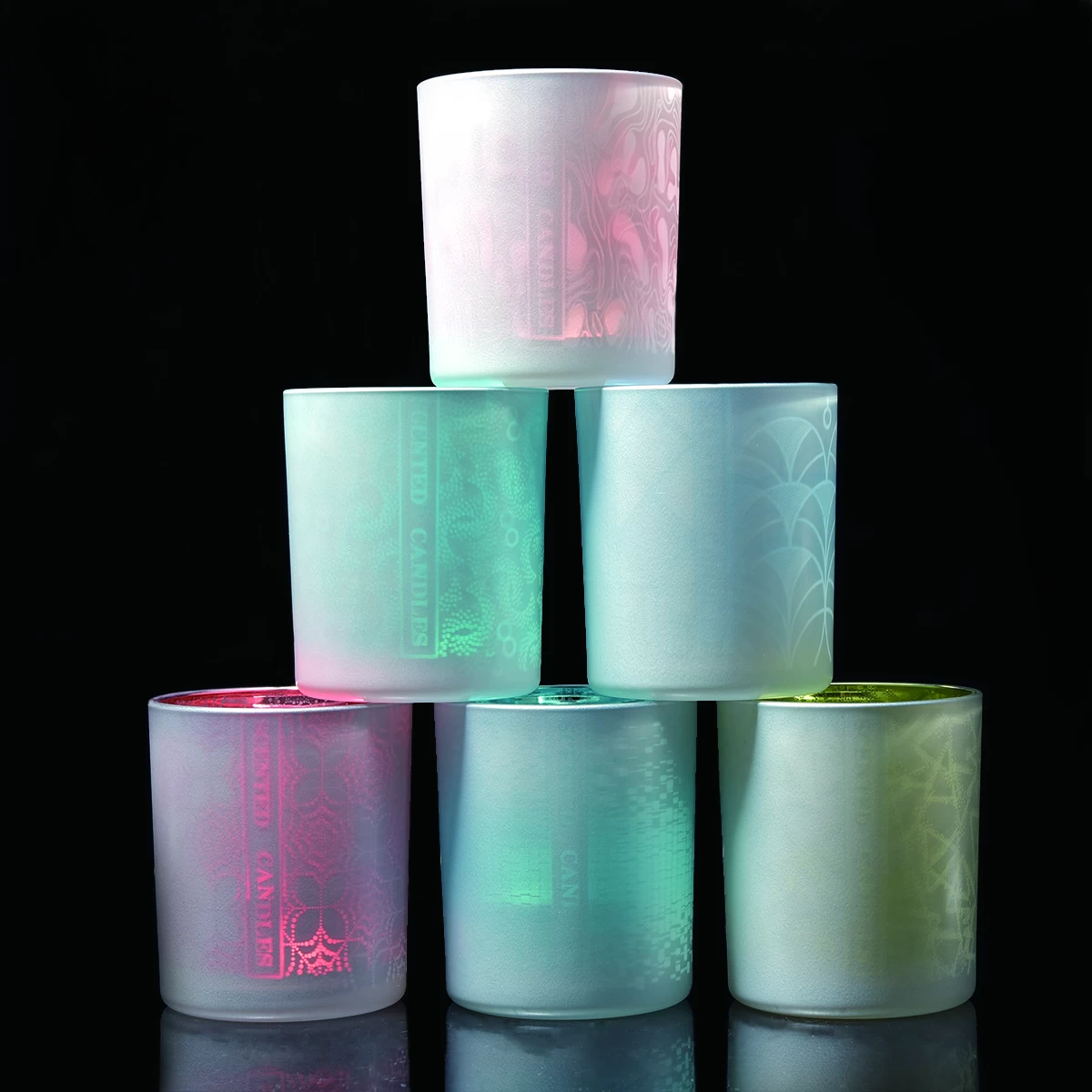 Hot sales luxury cylinder decorative tea light glass candle holders