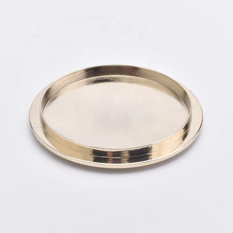 luxury candle holder lid customized zinc alloy round covers  for candle holders