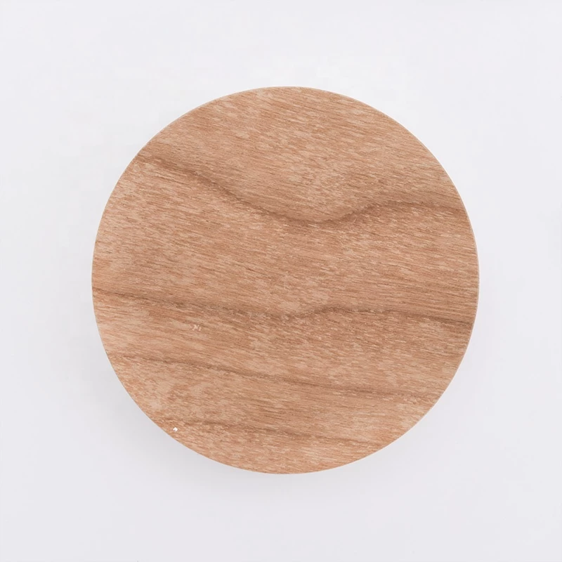 Cusutomized wood lid for candle holders in bulk