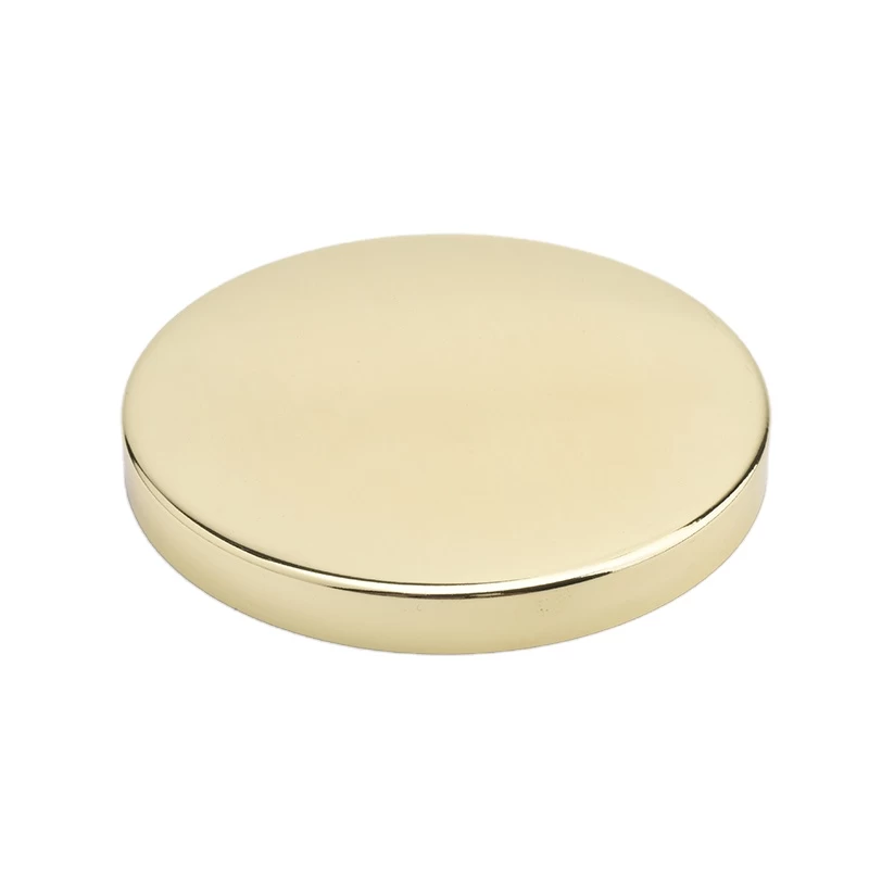 wholesales candle holder lid, gold lid for candle jars