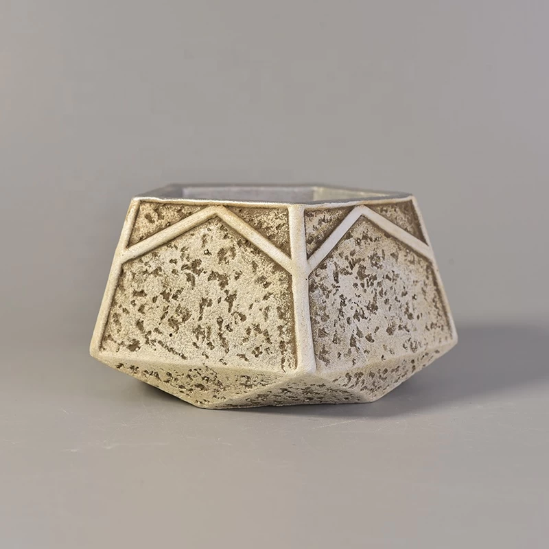 Sunny china concrete candle container home decor