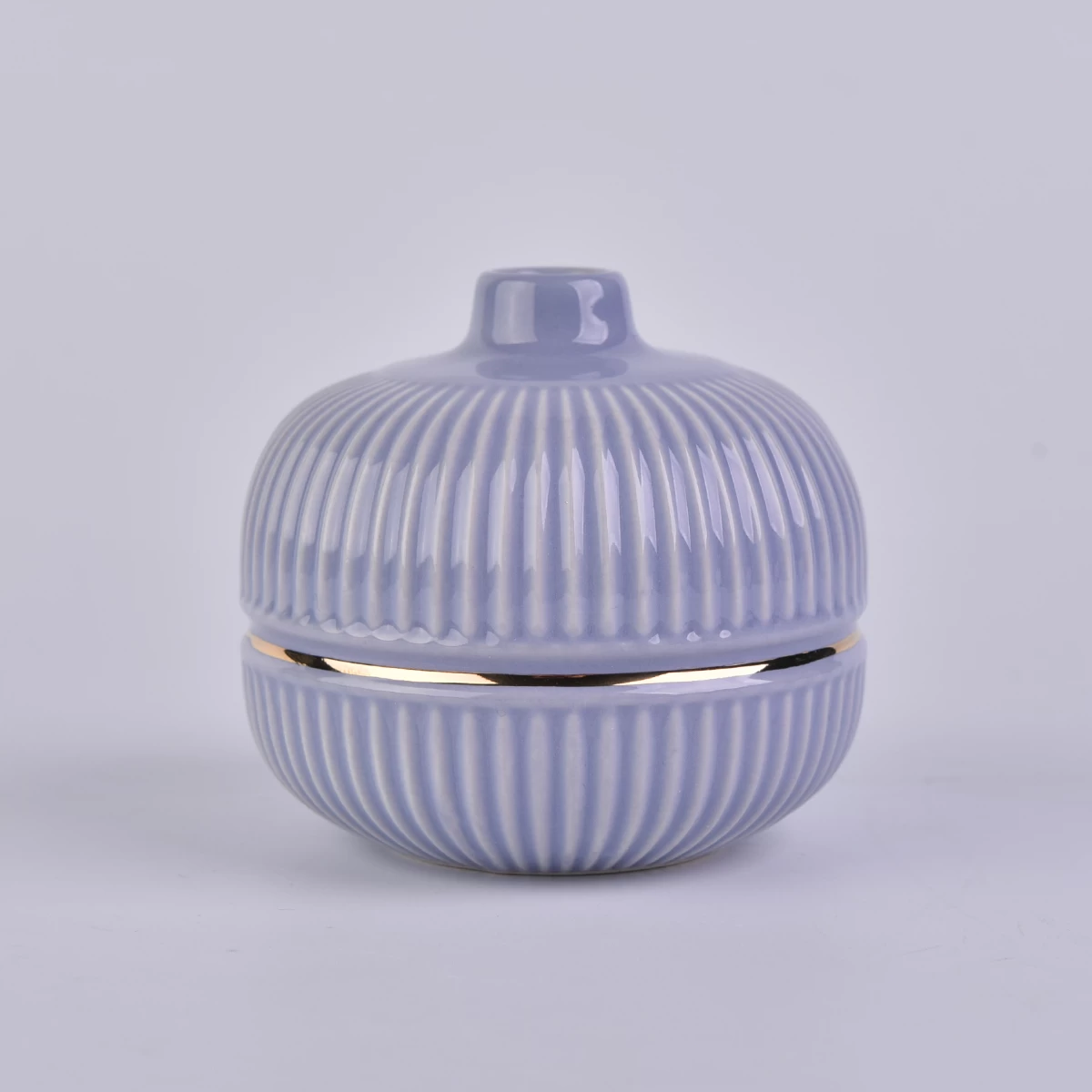 purple round shaped ceramic bottle, unique ceramic essential oil bottles