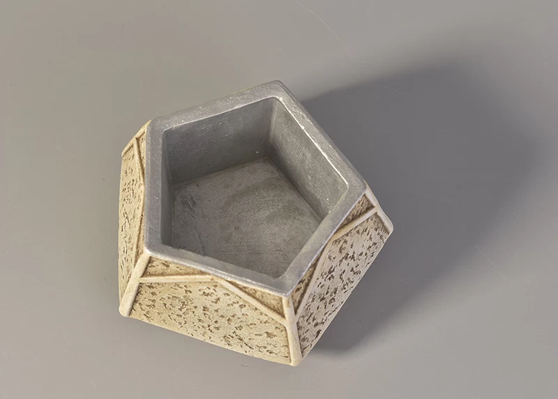 Sunny china concrete candle container home decor