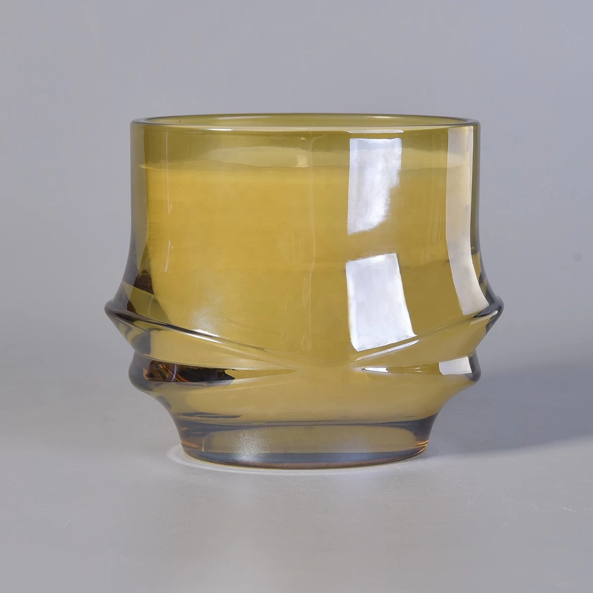 Sunny X-design luxury golden glass candle jars home decoration