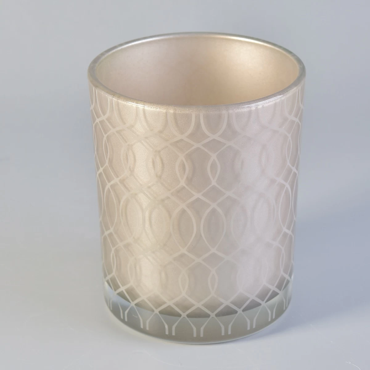 Hot sales tealight custom cylinder glass holder for candle making