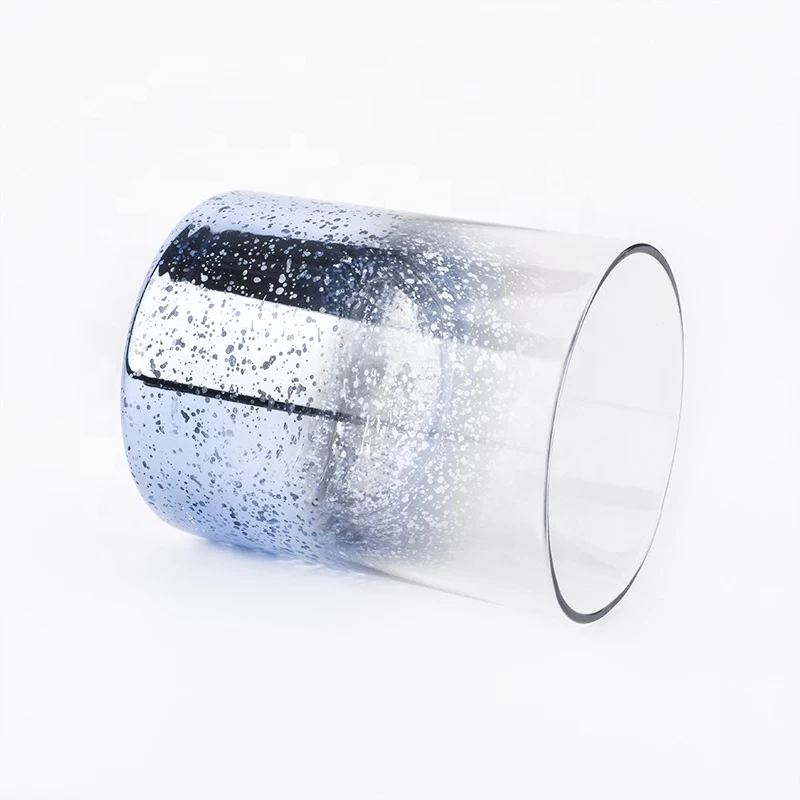 wholesale light blue mercury glass candle holders