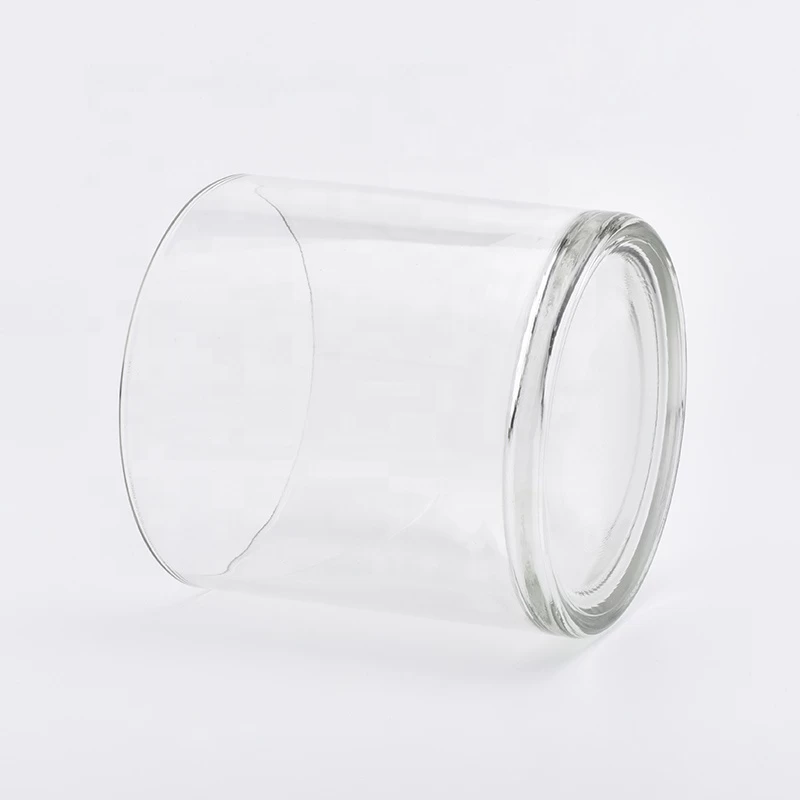 Classic transparent large glass candle holders 10oz 12oz