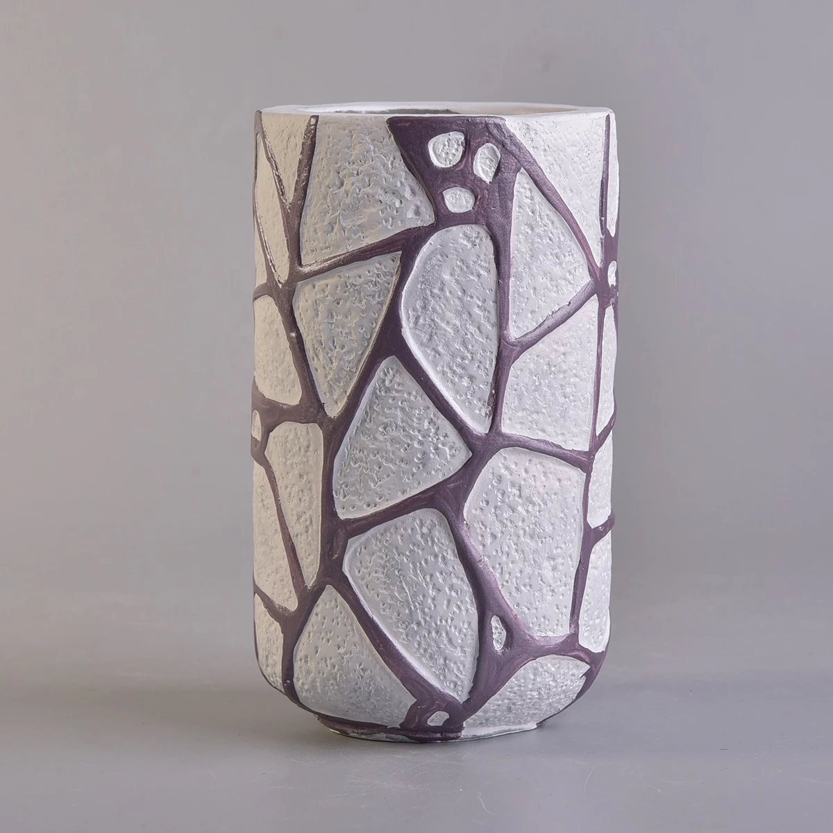 Wholesales custom decorative Handmade cement concrete candle jars