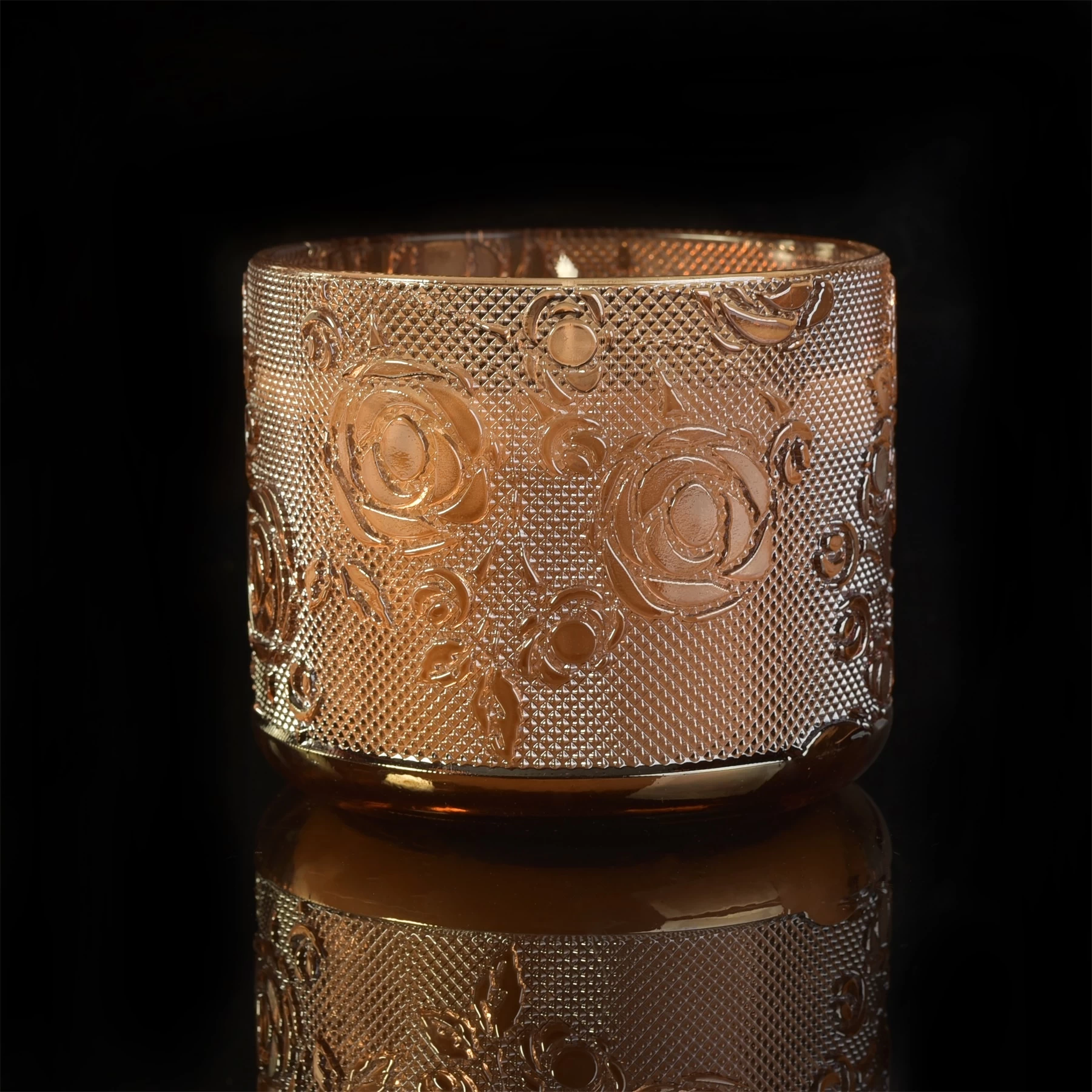 Wholesales rose votive custom glass jars for candle making