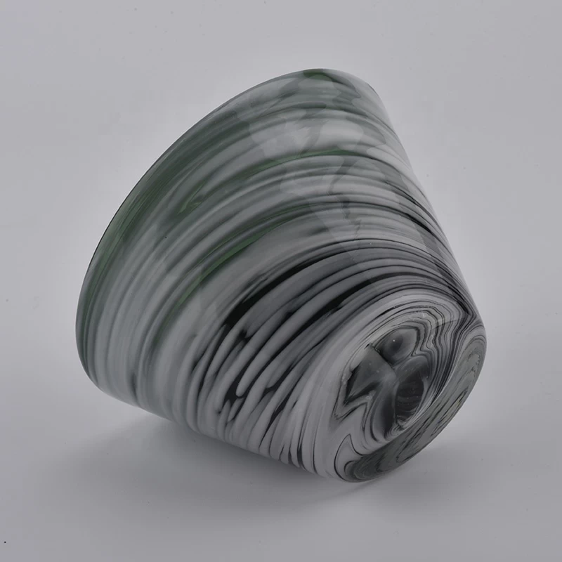 wholesale empty candle jars with cloudy finish