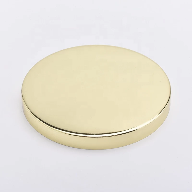 mirror metal lids for candle holders electroplating color caps for glass containers wholesales