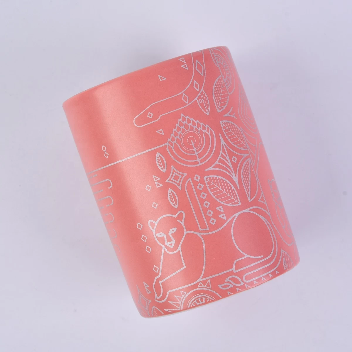 10oz Wholesales iridescent luxury candle ceramic jar