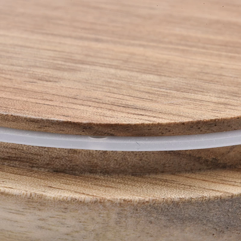 wood lid for candle holder, candle accessory, natural wooden lid