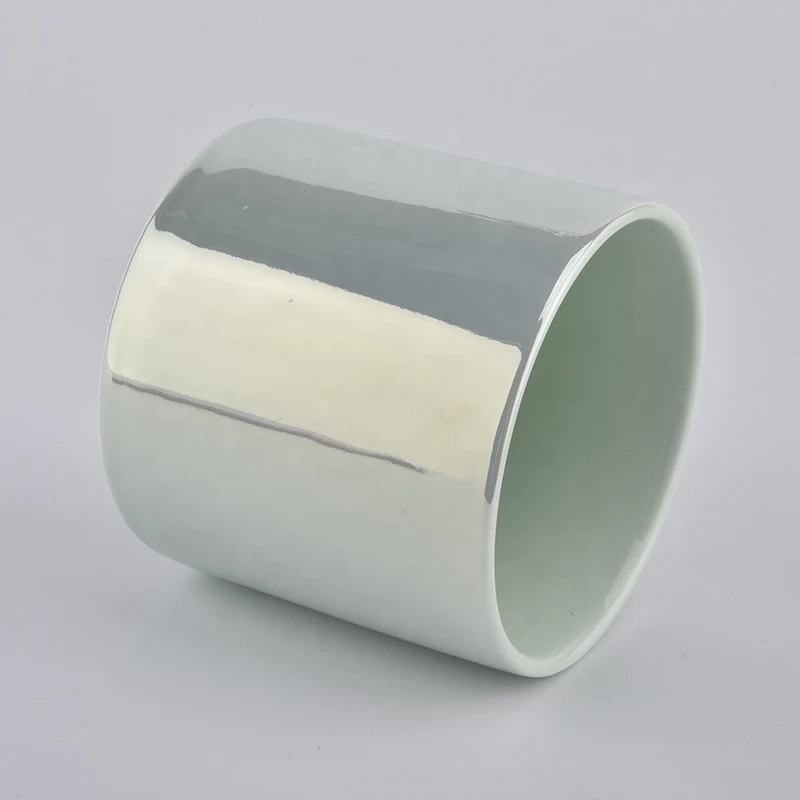 glossy glazed ceramic candle holders