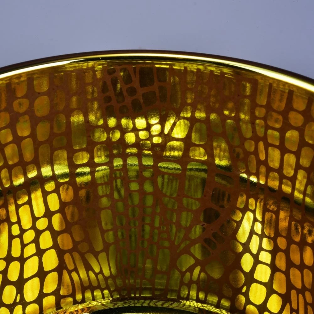 10oz Sunny amber decorative Luxury glass candle holder