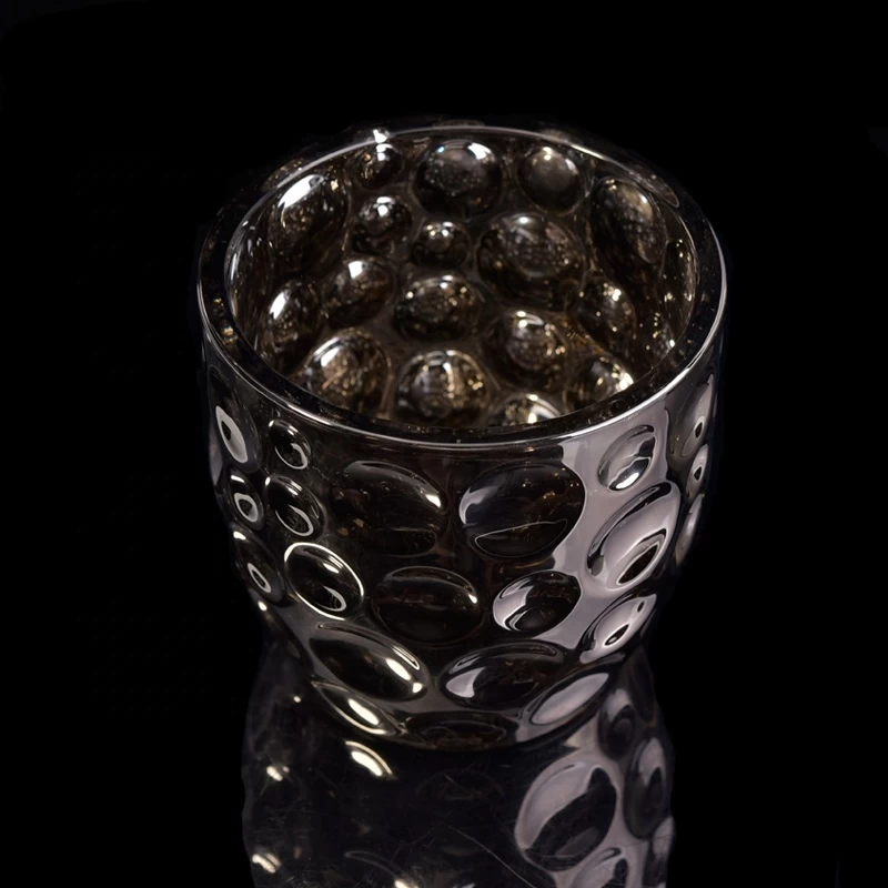 Luxury custom candle jar glass mercury candle jars holders wholesales