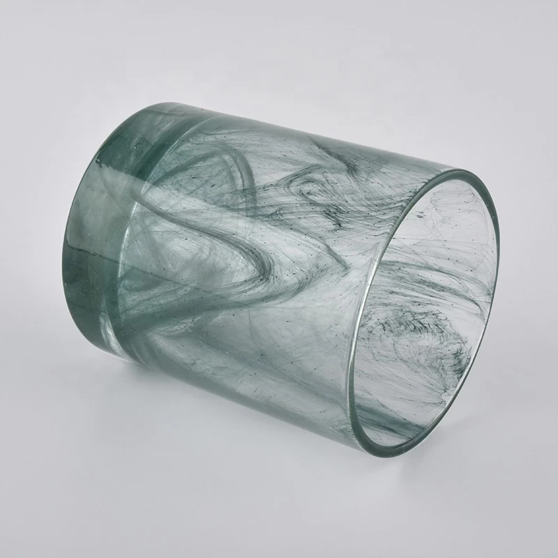 Sunny cylinder custom tealight crystal glass candle holders 10oz