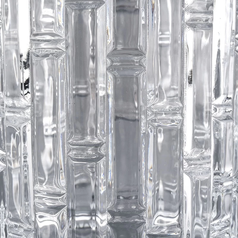 Geo cut glass candle Jar For Candle Making