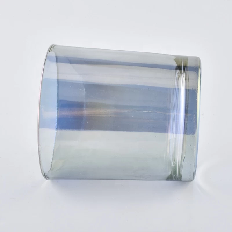 5oz holographic candle jar iridescent glass
