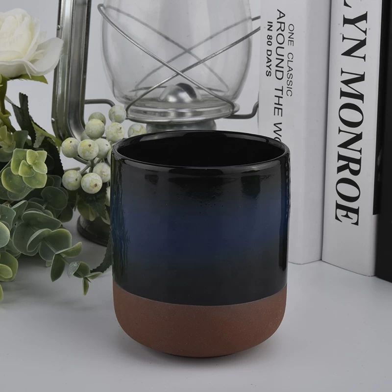 10oz Wholesales empty custom ceramic candle vessel