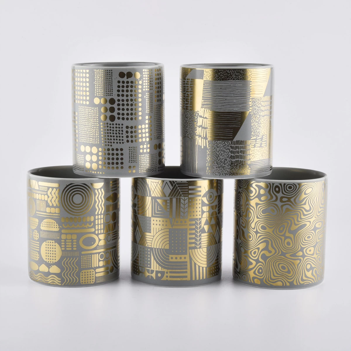 cylinder ceramic candle holders for home fragrance