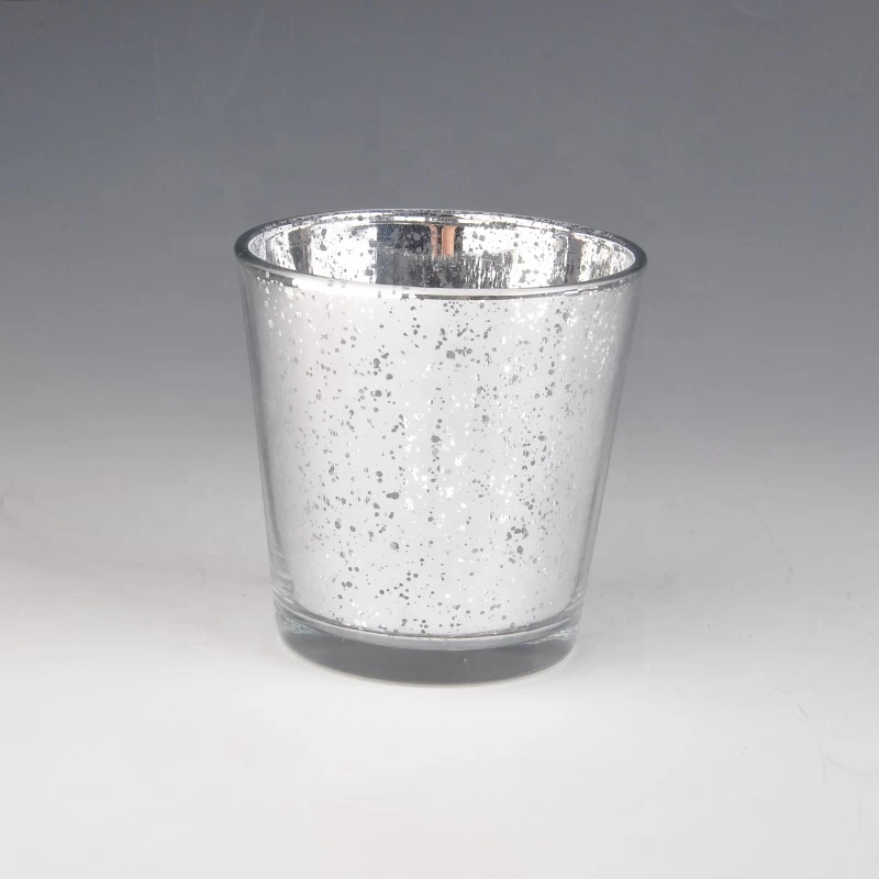15oz Silver Mercury Glass Candle Holders Home Decor Wholesales