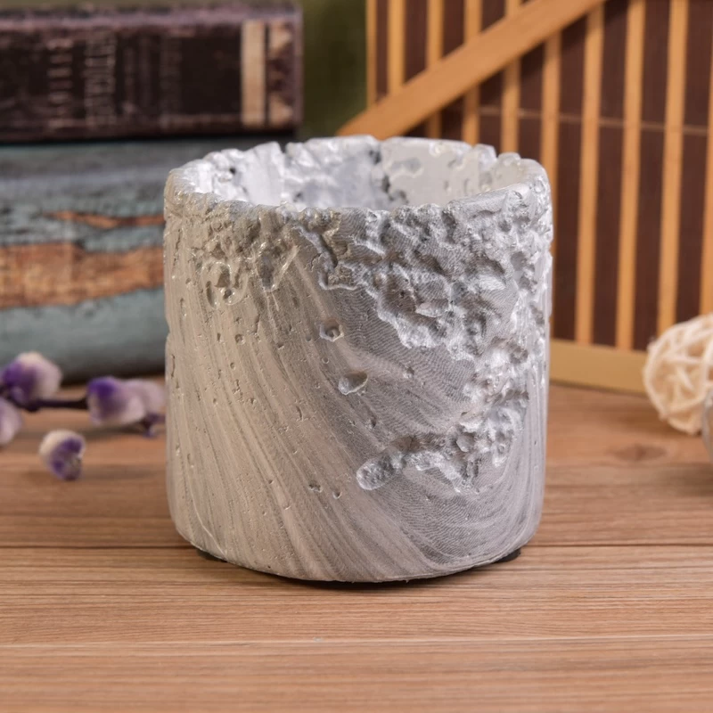 Luxury concrete candle holder for home decoration wholesales