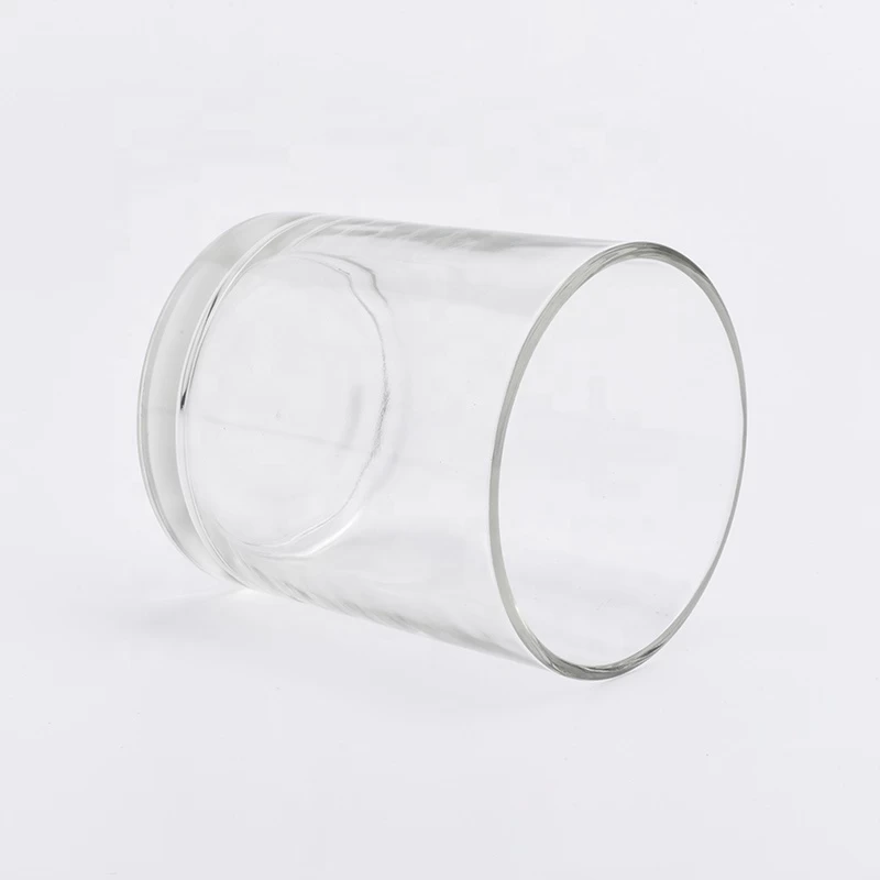 Classic transparent large glass candle holders 10oz 12oz