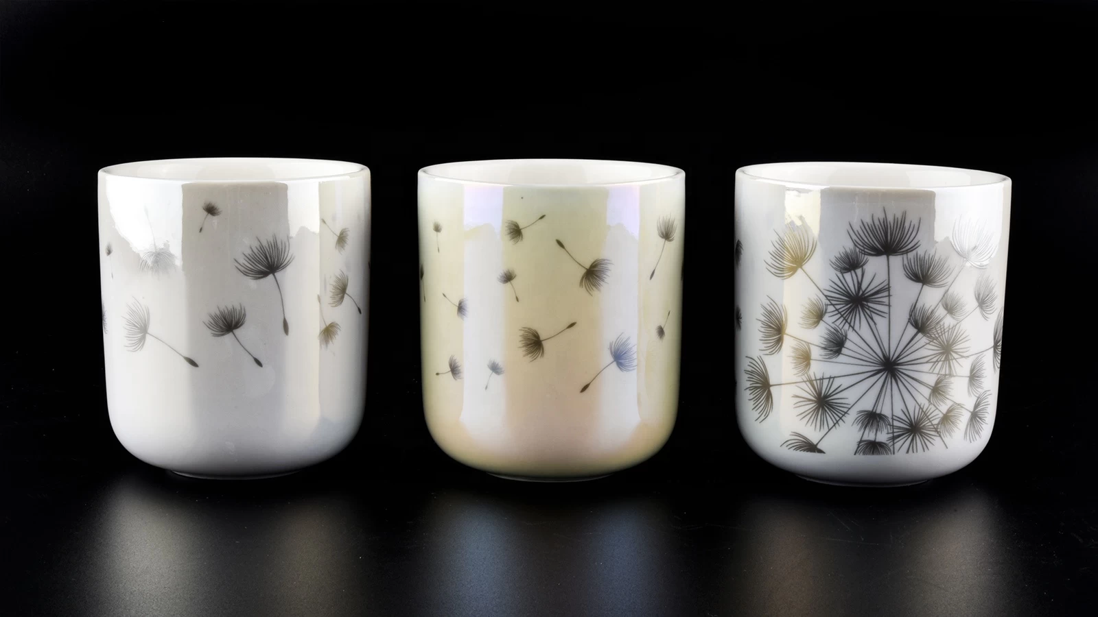 manufacturer luxury empty porcelain custom ceramic candle jars