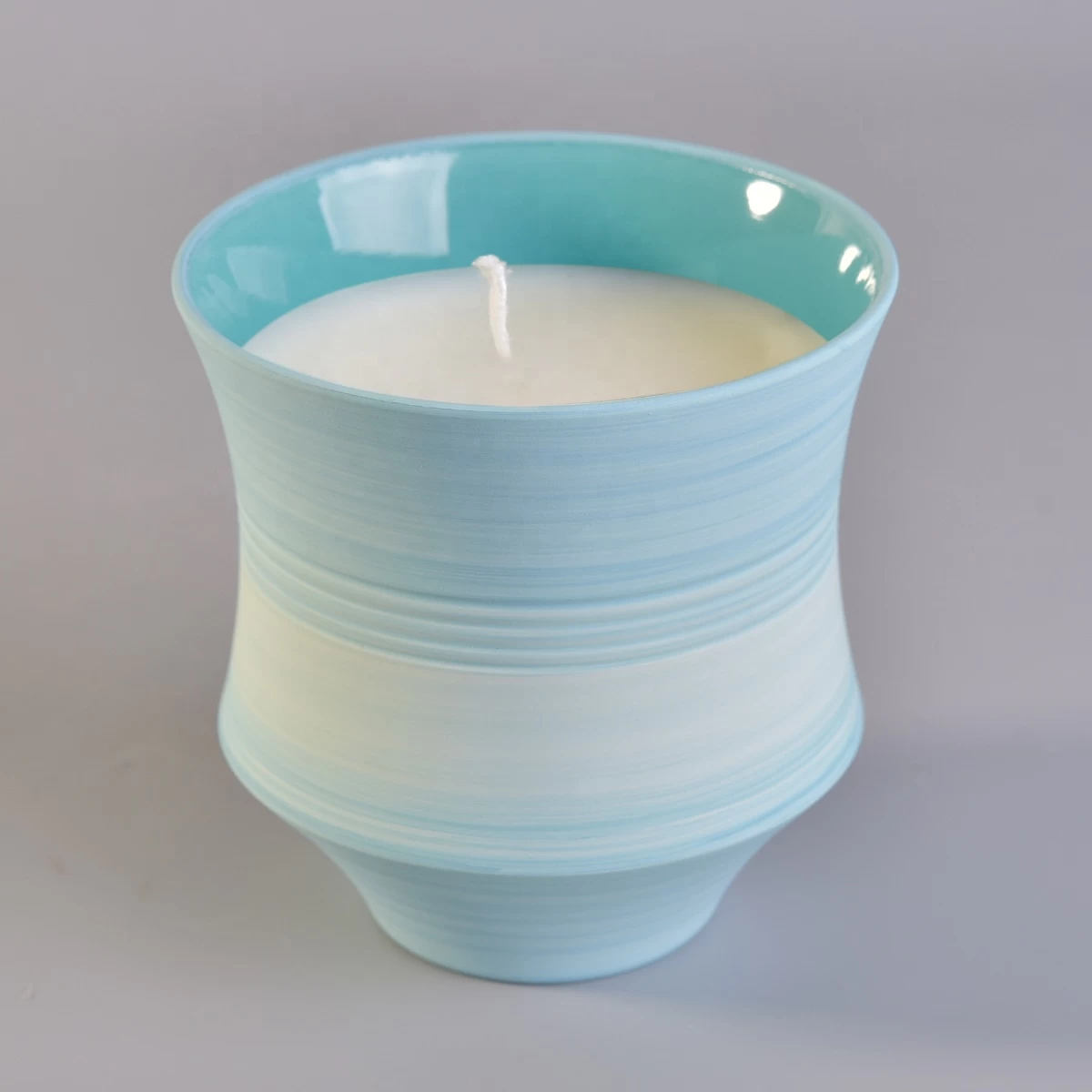 10oz 12oz luxury decorative ceramic votive empty candle holders