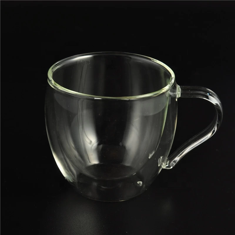 Glass Coffee Mugs, Lead Free Double walled Glass Mug