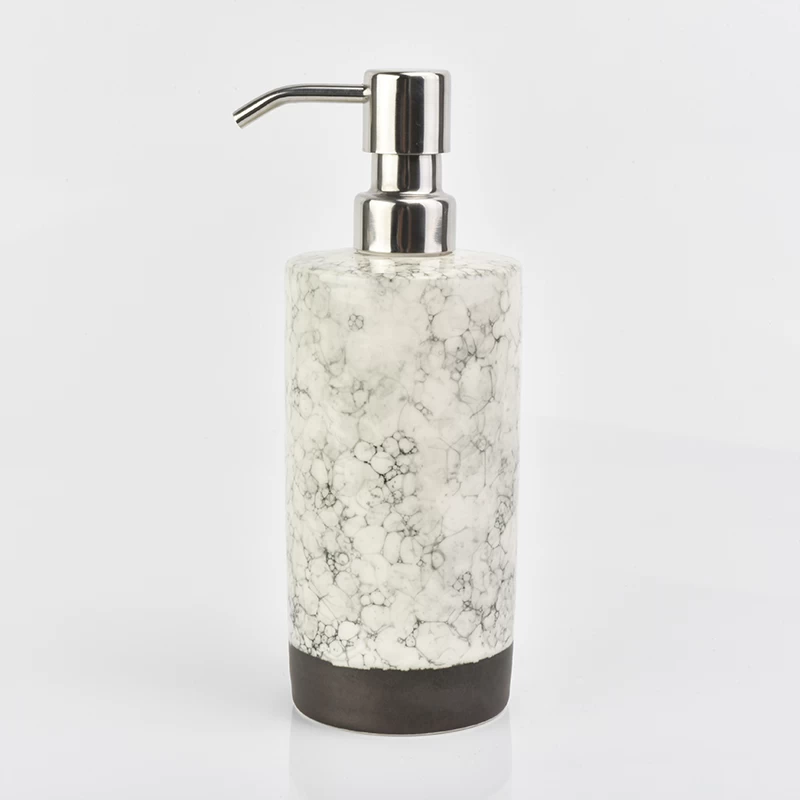 4pcs Mable amenity ceramic bathroom hotel accessories sets lotion dispenser toilet decor in bulk