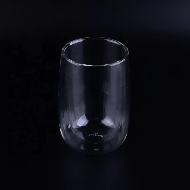 400ml Clear double wall glass water borosilicate layer mugs wholesales