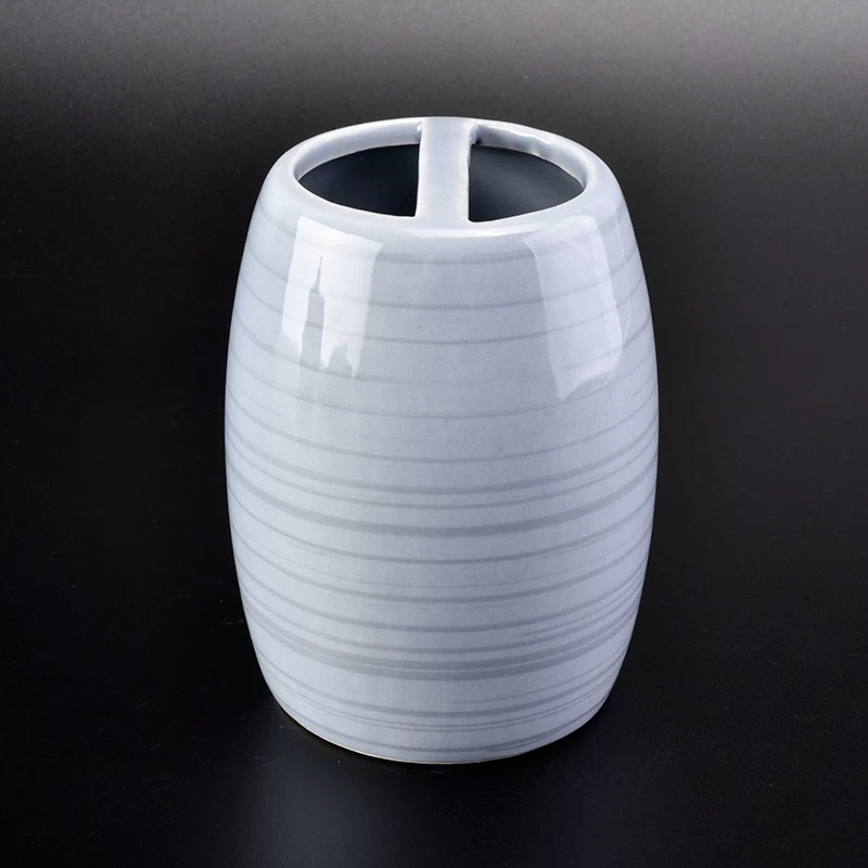 4pcs bathroom accessory sets ceramic container for bathroom stoneware