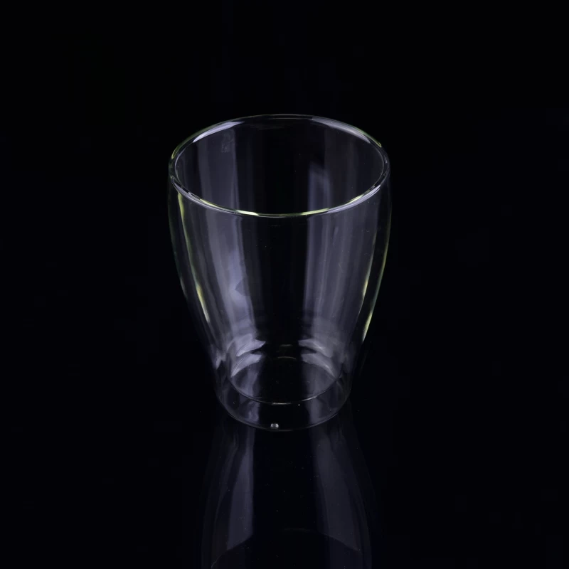 11oz Borosilicate Glass Double Wall Tea Cup No Handles Wholesales