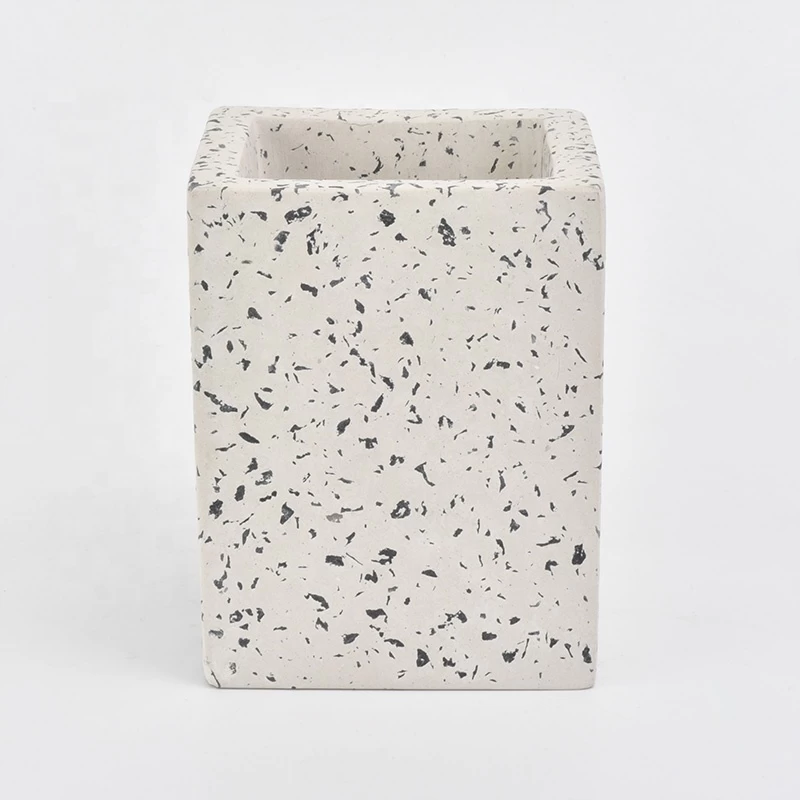 4pcs bathroom accessory sets concrete container marble varnish