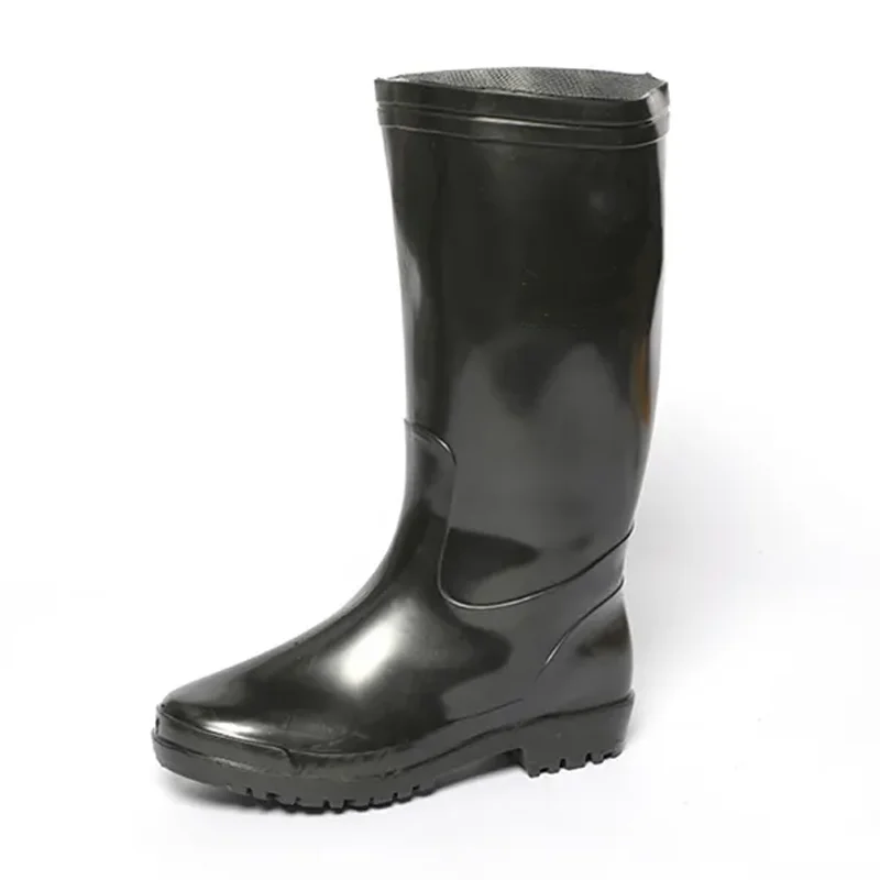 GB41 Stivali da pioggia in PVC nero impermeabile non di sicurezza a basso prezzo per il giardinaggio