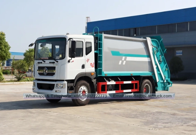 High-capacity China garbage compactor truck