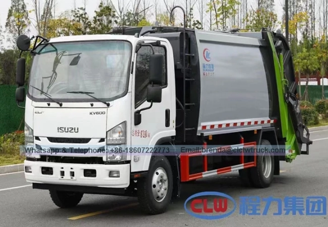 China garbage delivery truck factoy
